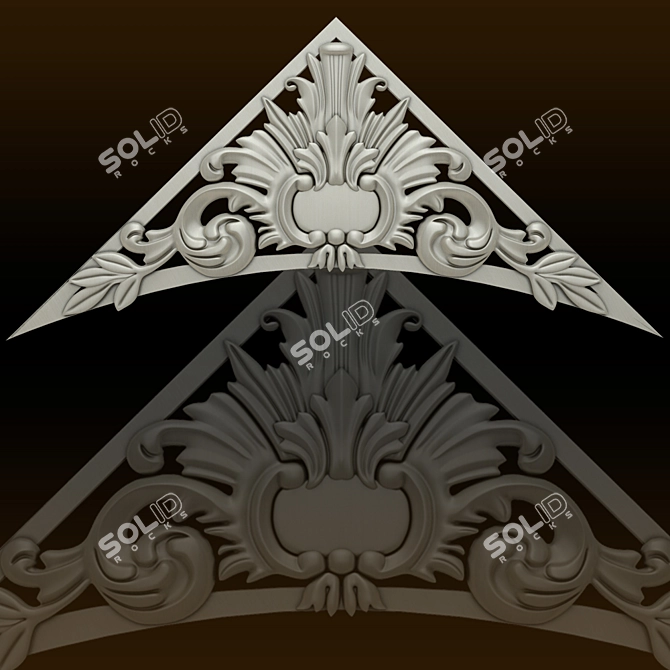 Elegant Ornamental Accent 3D model image 1