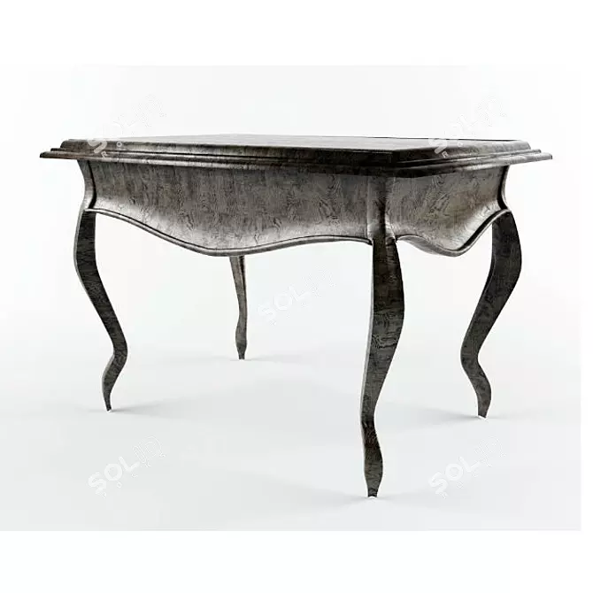 Modern Rectangular Dining Table 3D model image 1