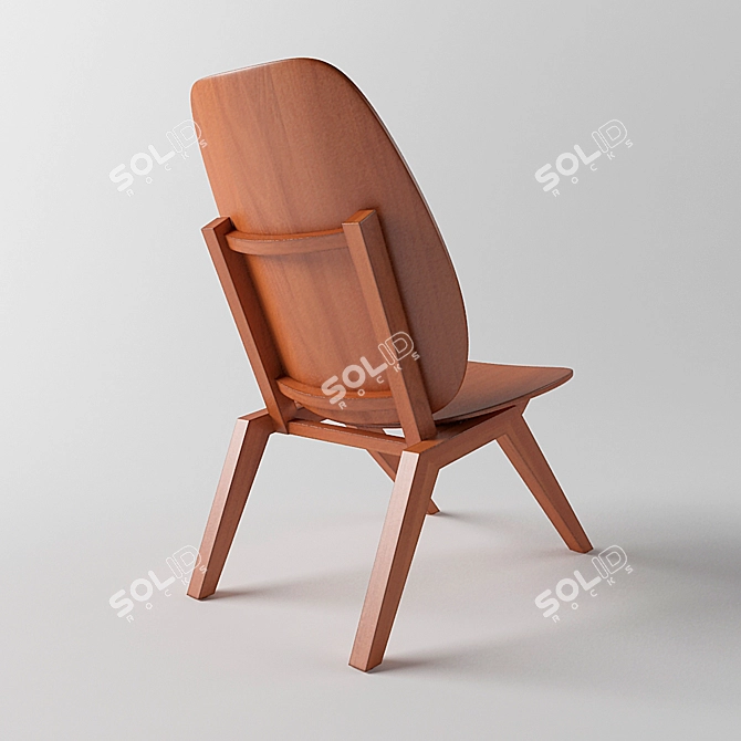 MemoryFit Chair: Timeless Comfort 3D model image 2