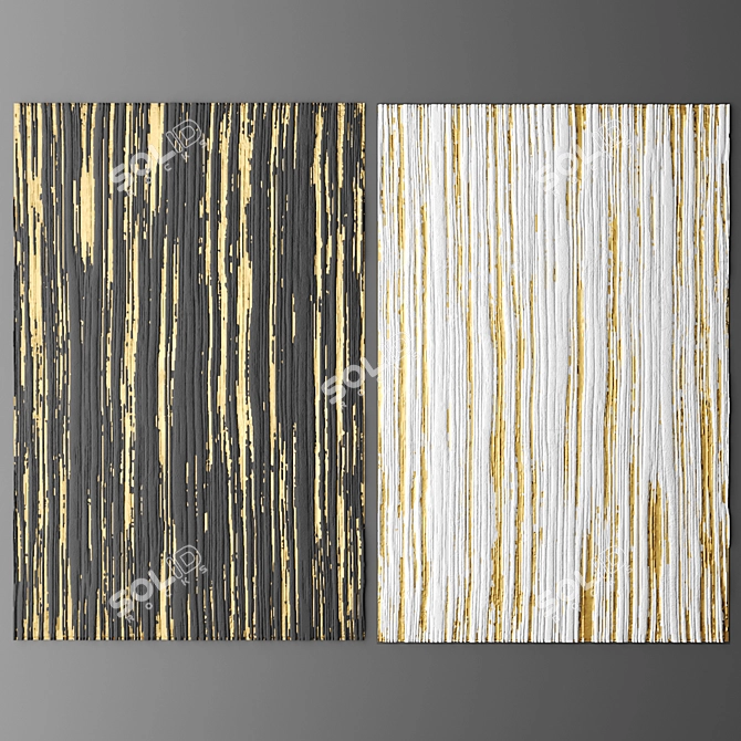 3D Wall Panel Decor 3D model image 1