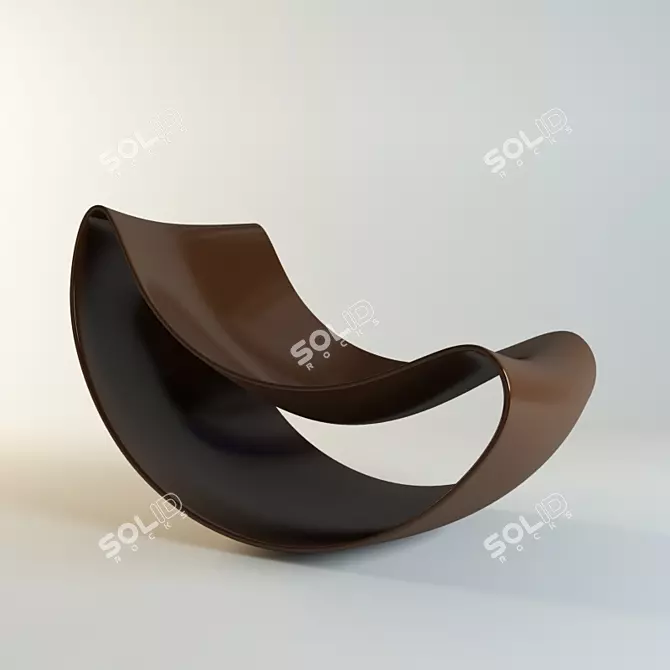 Innovative Plastic Armchair by Butenko 3D model image 1