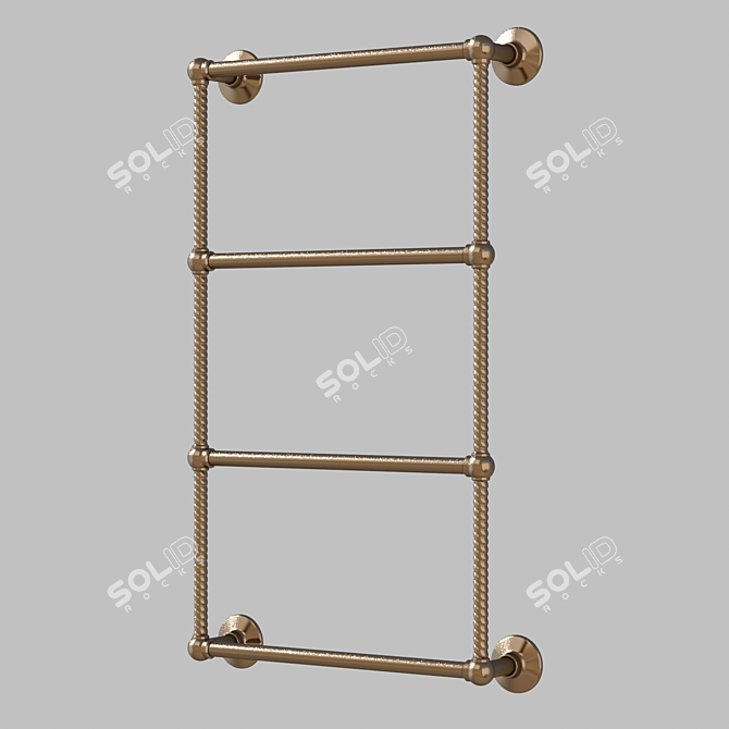 Sleek Towel Warmer 3D model image 2