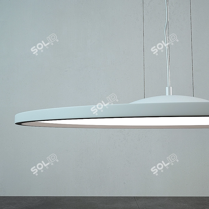 Cosmorelax Flat Sun - Stylish LED Ceiling Lamp 3D model image 3