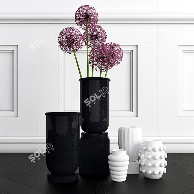 Blooming Garlic Decor Set • 80cm 3D model image 1