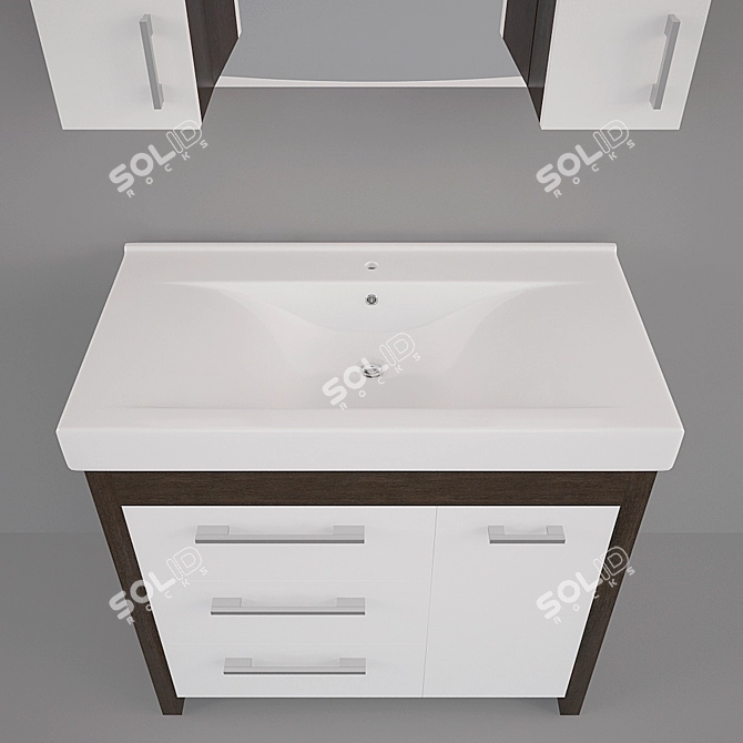 Ravenna 90 Bathroom Furniture Set 3D model image 2