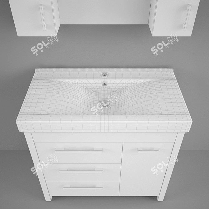 Ravenna 90 Bathroom Furniture Set 3D model image 3