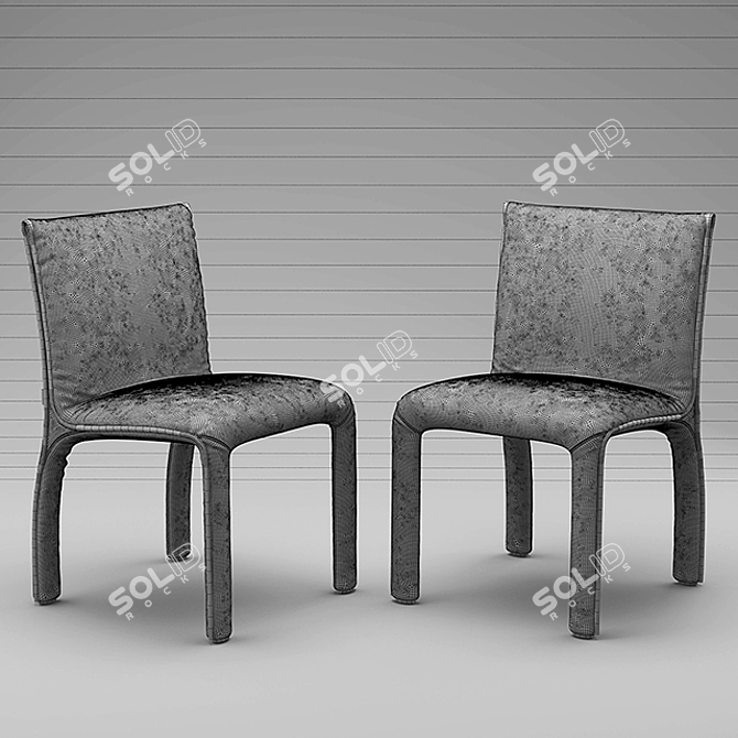 Natuzzi Hedi: Elegant Table & Chairs 3D model image 3