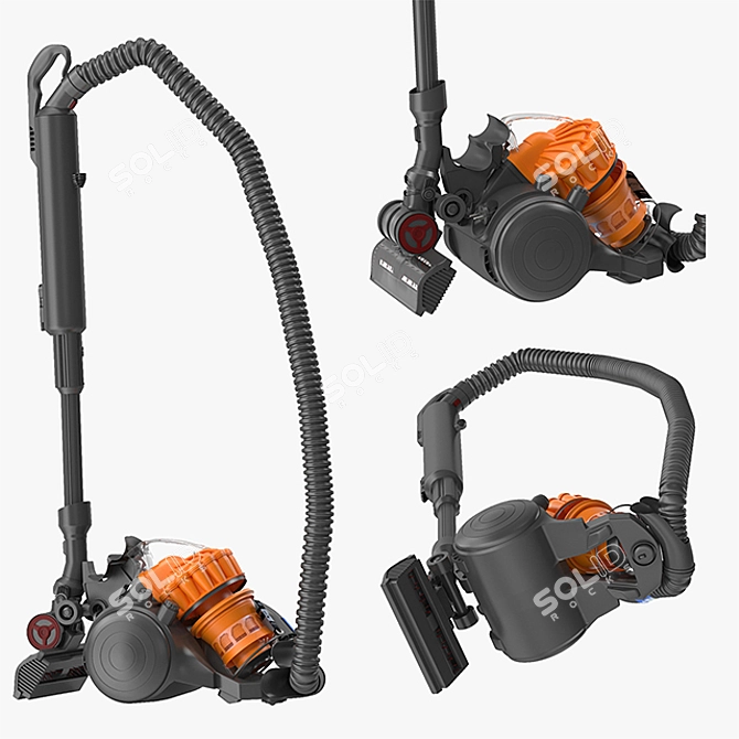 Powerful Dyson DC 32: Pet-friendly vacuum 3D model image 2