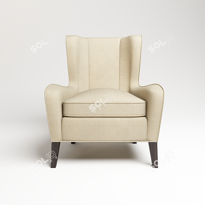 Dantone Paradiso Armchair: Unparalleled Comfort 3D model image 1