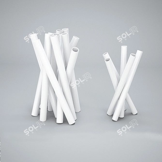 Elegant Porcelain Vase: BUNCH 3D model image 1