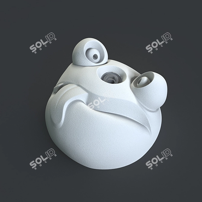 Dynamic Grip Climbing Hold 3D model image 1