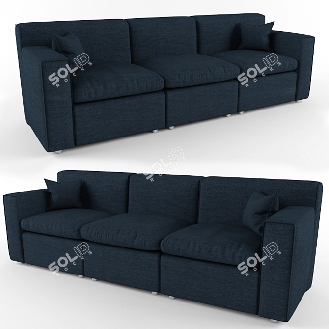 Italian Design Sofa: Linea Italia ORBETELLO 3D model image 1