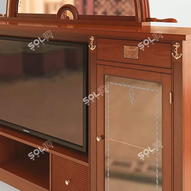 Italian Caroti Magellano Art. 716: Stylish TV Stand & Buffet 3D model image 2