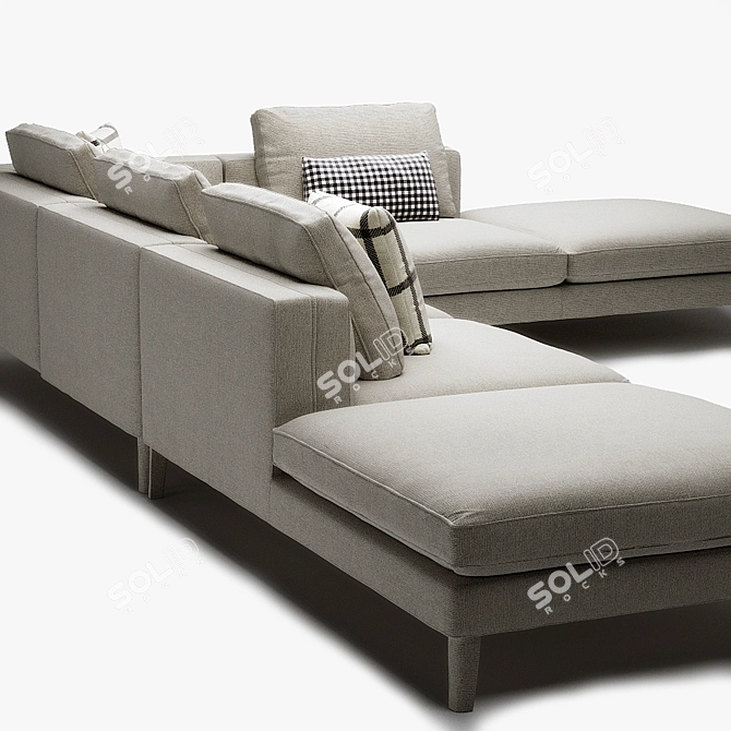 B&B Maxalto Dives Corner Sofa 3D model image 2