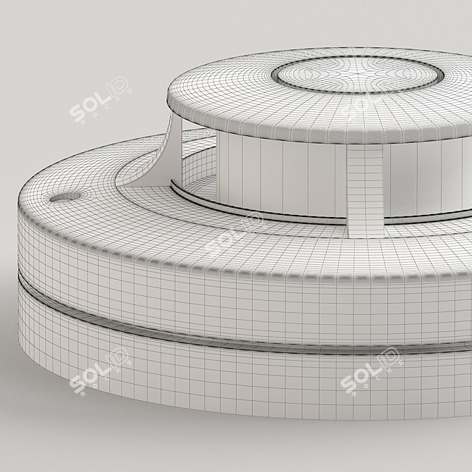 Sleek Fire Sensor 3D model image 2