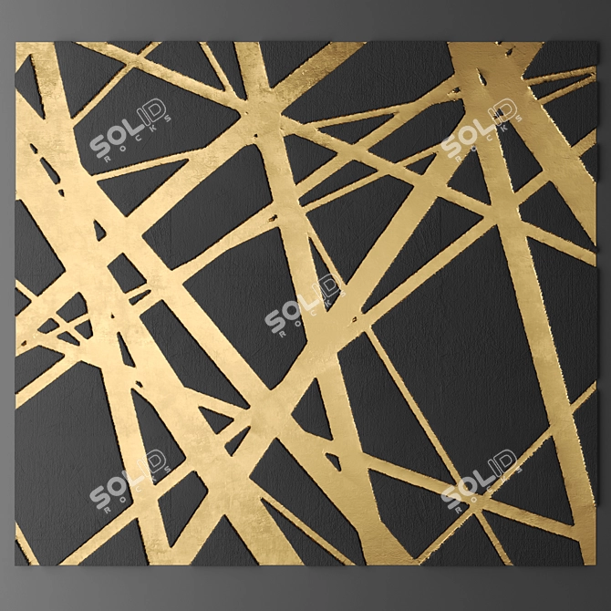 3D Wall Panel Decor 3D model image 1