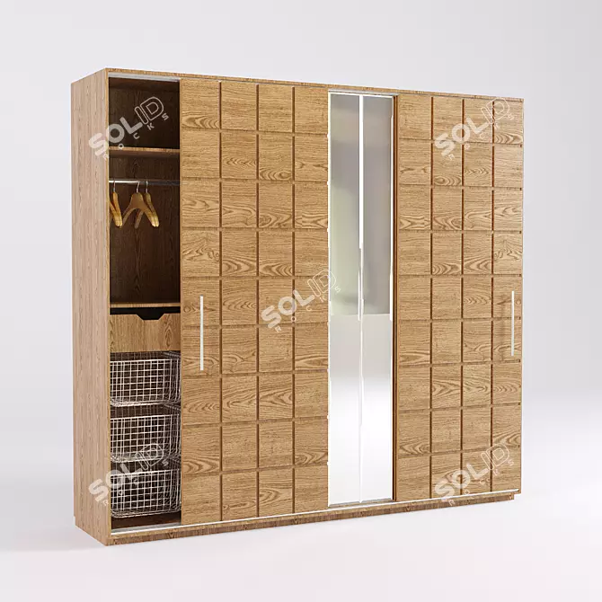 Bernazzoli Modern Wardrobe 3D model image 1