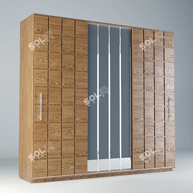 Bernazzoli Modern Wardrobe 3D model image 2