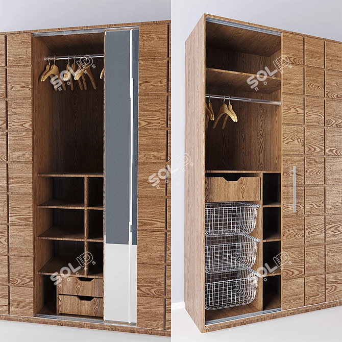 Bernazzoli Modern Wardrobe 3D model image 3