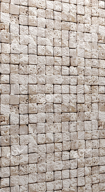 Natural Stone Mosaic 3D model image 3