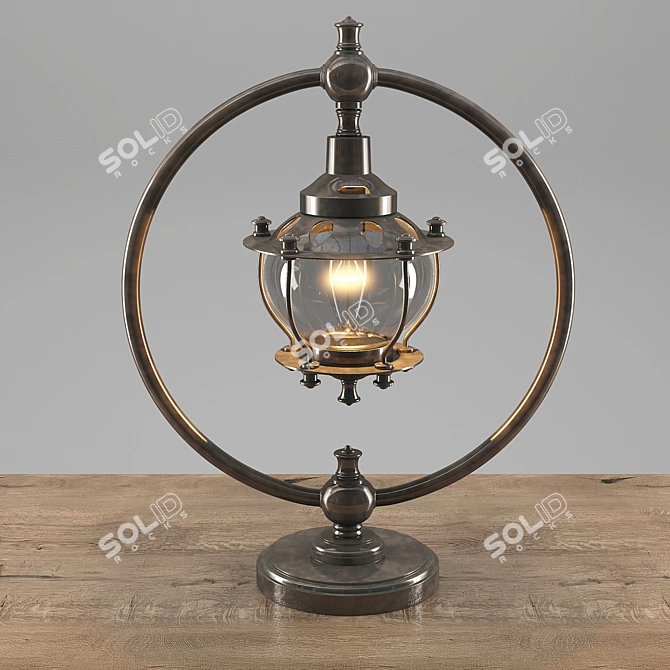 Modern Metal Table Lamp "Ringo 3D model image 1