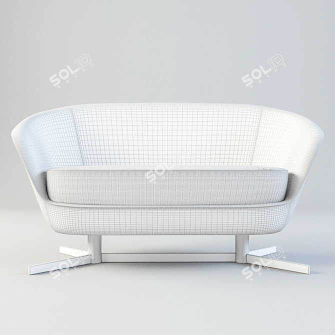 Contemporary Jango Sofa by La Cividina 3D model image 3