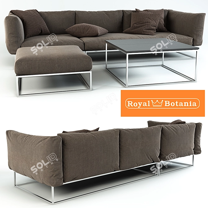 Royal Botania Sofa Set 3D model image 1