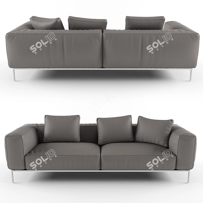 Luxury Modern Sofa: B&B Italia Frank 3D model image 1