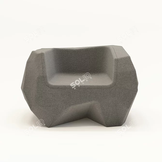 Magis PIEDRAS Low Outdoor Chair 3D model image 2