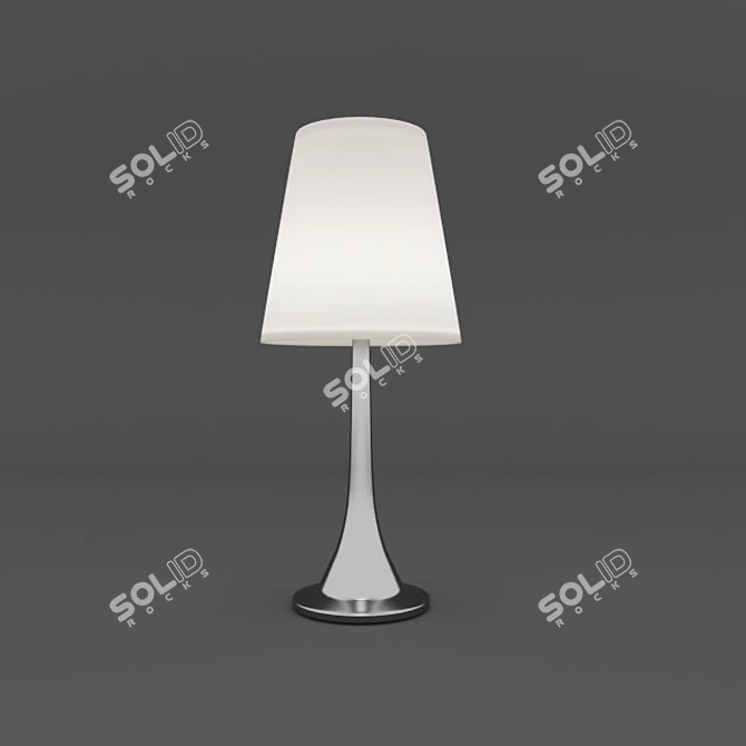 Elegant 42cm Table Lamp 3D model image 1