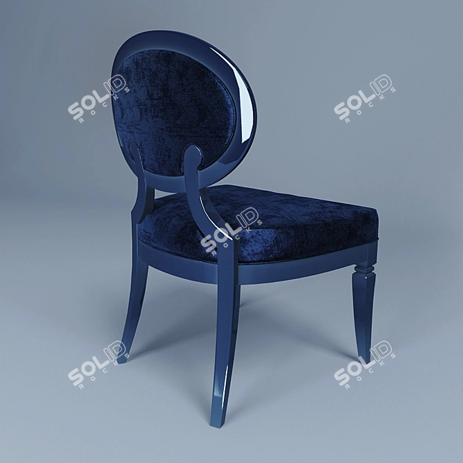 Elledue Chair: Italian Novecento Elegance 3D model image 2