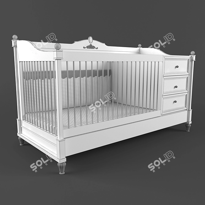 Angel Baby ANB - Perfectly Designed Baby Crib 3D model image 3