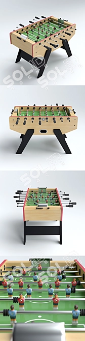 Valencia Table Football 3D model image 2