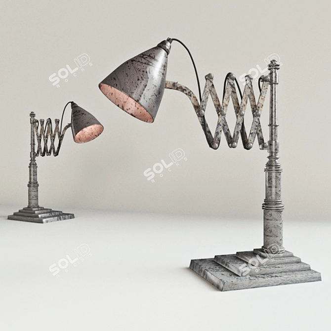 Elegant Fraiser Desk Lamp 3D model image 2
