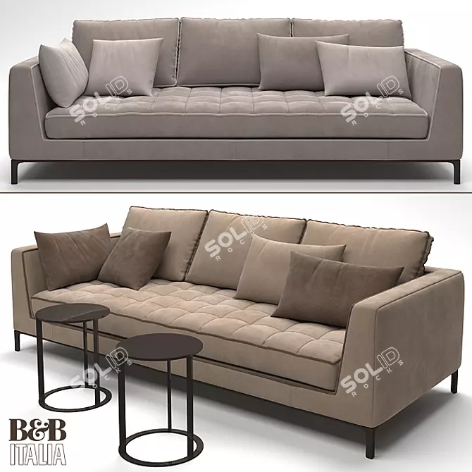 Elegant Maxalto Lucrezia Sofa - Choices in Colors 3D model image 1