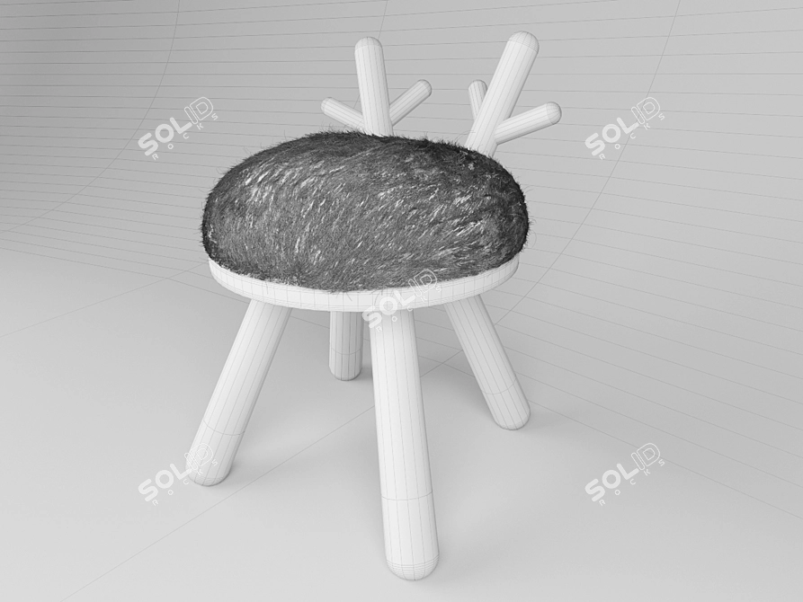 Bambi Children's Chair: Simply Adorable 3D model image 2