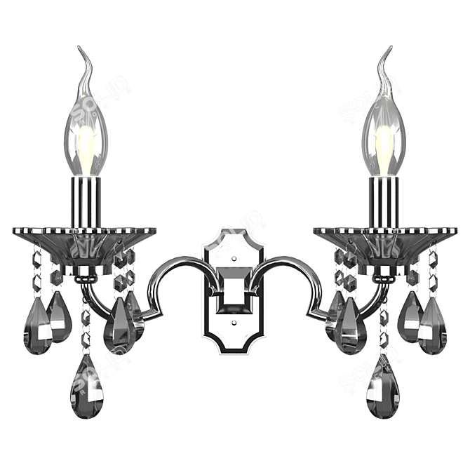 Modern Chrome E14 Bra – 200х300mm 3D model image 1