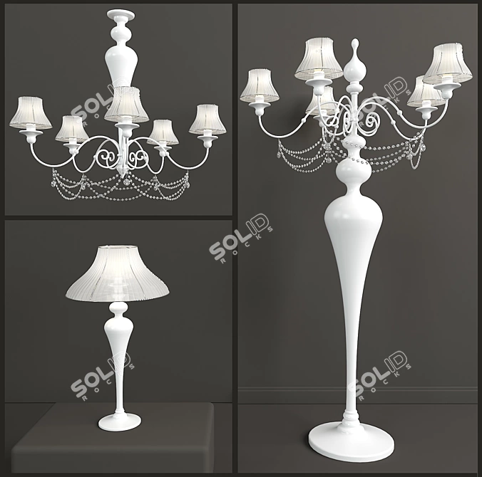 Modern Set Lighting Collection 3D model image 1