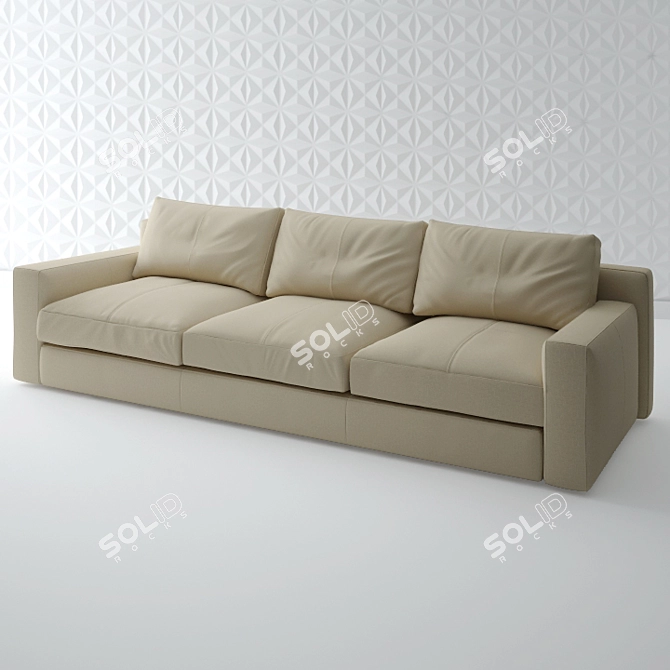 Luxury Minotti Sofas: Timeless Elegance 3D model image 1