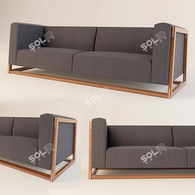 ComfortMax Sofa: Luxurious and Stylish 3D model image 1