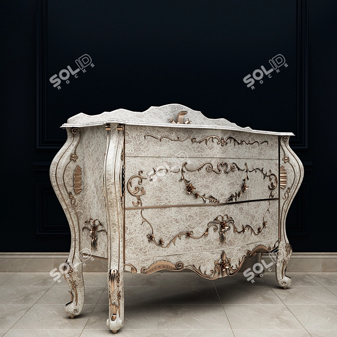 Luxurious Classic Sink by Mobili di Castello 3D model image 2