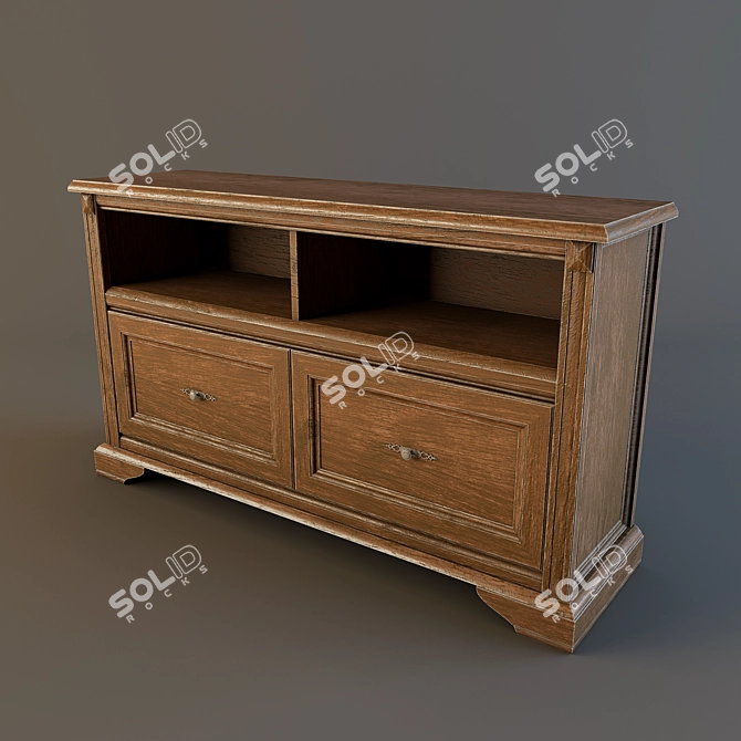 Elegance in Storage: Chest of Drawers 3D model image 1