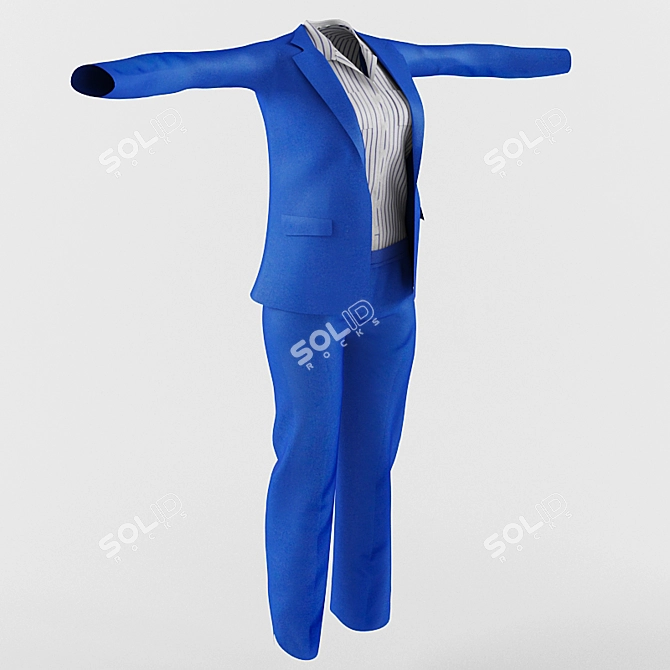 Elegant Women's Suit 3D model image 1