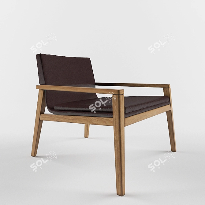 Elegant and Comfortable: LYL Armchair 3D model image 1