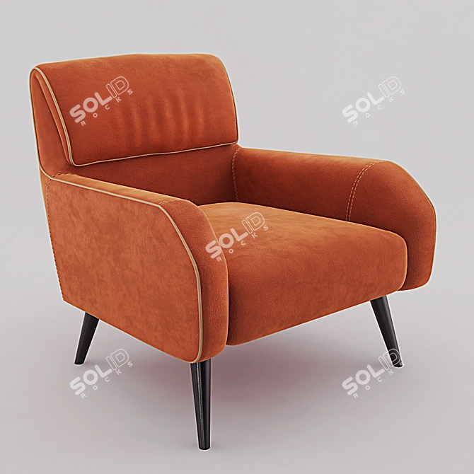 Gamma Giselle PNA Armchair 3D model image 1