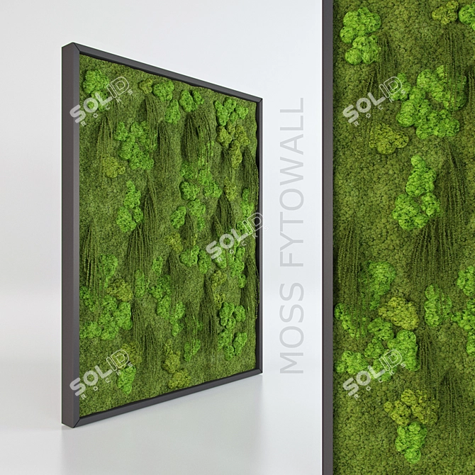 Mossy Green Wall Decor 3D model image 1