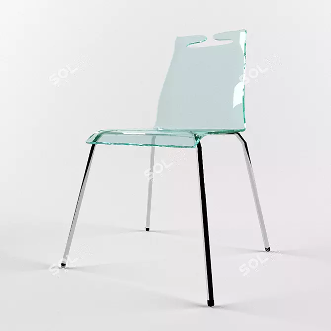 Arte 14: Italian Monumental Chair 3D model image 1