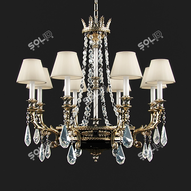 Mariner Royal Chandelier with Swarovski Elements 3D model image 1