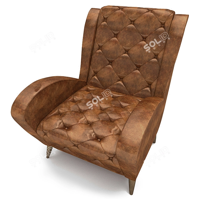 Elegant Andre Armchair | Classic Design 3D model image 2