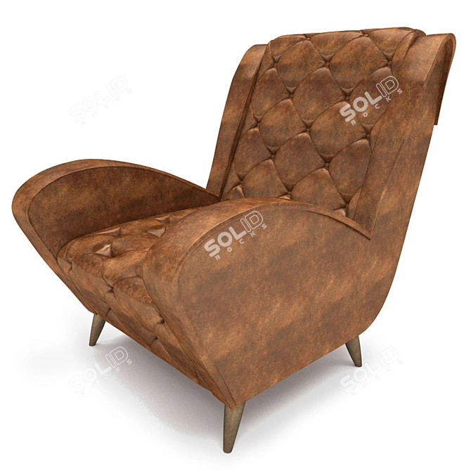 Elegant Andre Armchair | Classic Design 3D model image 3